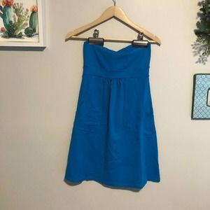 Susana Monaco Brianne Strapless Pacific Blue Dress M